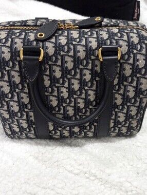 Dior Groove 25 Bag Blue Dior Oblique Jacquard